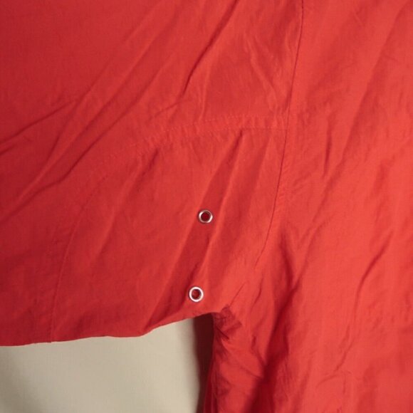 Vintage 80s Catalina Windbreaker Jacket Full Zip Red Nautical Women's Size XL - Picture 7 of 14